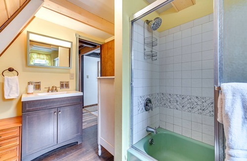 Stamford Cabin | A-Frame Catskills Cabin w/ Scenic Views + Hot Tub!