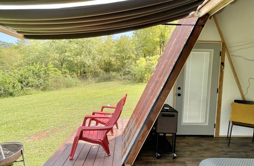 Bentonville Cottage | A-Frame Glamping Unit with Electricity! Site 1; The Lucky 1