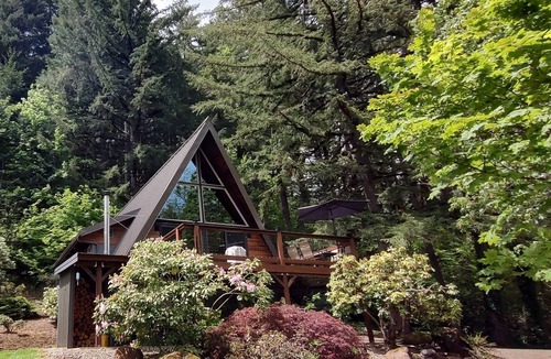 Yamhill House | A frame home nestled in a tranquil forest setting