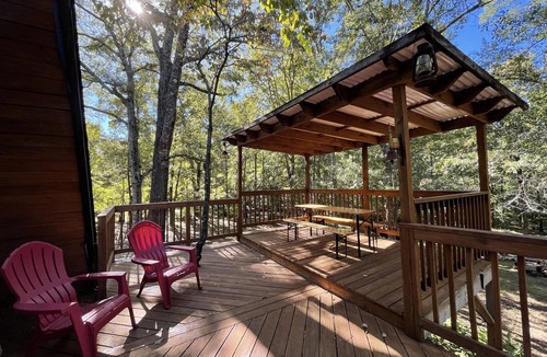 Chambers County Cabin | A-Frame lake house on West Point w/private dock