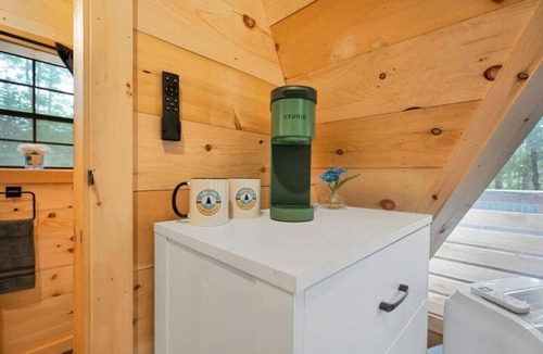 Oxford Cabin | A-Frame Retreat with Inviting Hot Tub