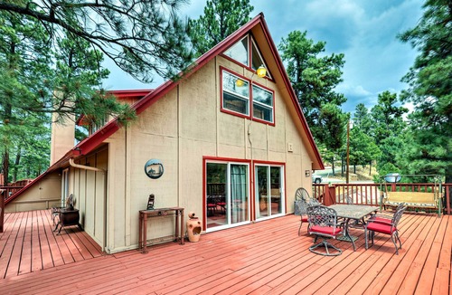 Ruidoso House | A-Frame Ruidoso Retreat w/Deck, Grill & Views!