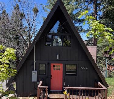 Running Springs House | A-Frame with Carousel Fireplace