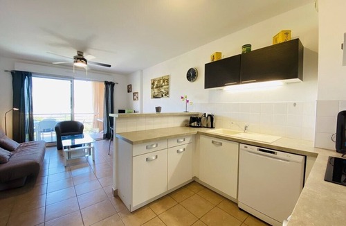 Propriano Apartment | A FUNTANA - two bedrooms, sea view, swimming pool and tennis court (P)