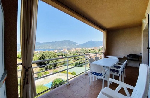 Propriano Apartment | A FUNTANA - two bedrooms, sea view, swimming pool and tennis court (P)
