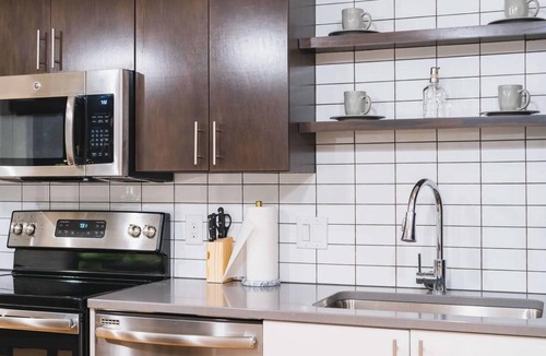 Old Market Apartment | A historic beautifully detailed suite, 1,300 square foot, corner loft in the heart of the Old Market