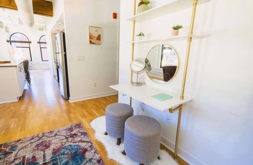 Old Market Apartment | A historic beautifully detailed suite, 1,300 square foot, corner loft in the heart of the Old Market