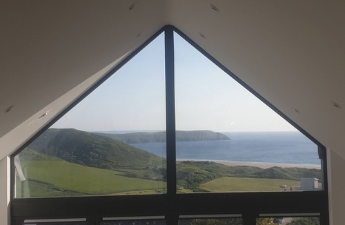 Mortehoe House | A large split level property with stunning across Woolacombe Bay