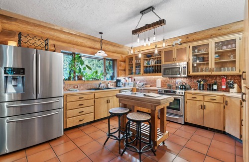 Ridgefield Cabin | A Log House in a Private Forest with Hot Tub!