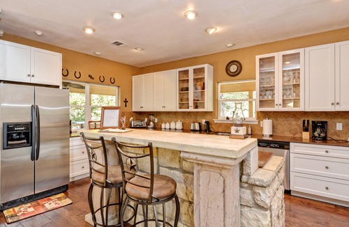 Pedernales Canyon Ranch House | A Perfect Spring Getaway with a Natural Spring Swimming Hole!