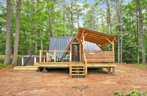 Oxford Cabin | A Serene A-Frame Cabin with Hot Tub
