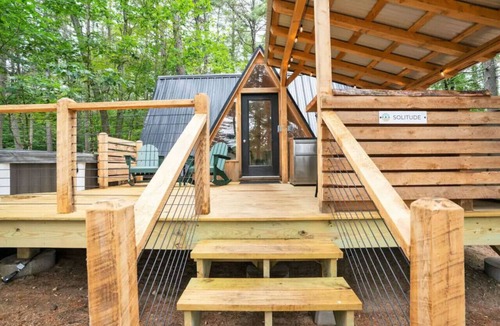 Oxford Cabin | A Serene A-Frame Cabin with Hot Tub