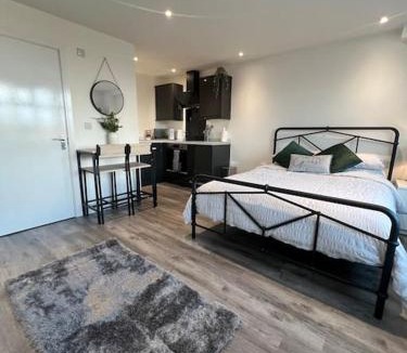 Cribbs Causeway Apartment | Abbotsbury 1 bed studio opposite UWE free parking