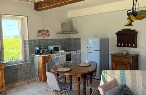 Violes House | ABSTRUS gite for 2 pers on 1 etag by its private terasse animals ok-de 18 kg