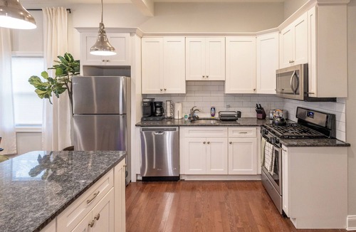 Bloomfield Apartment | Accessible 3BR/2BA, Bonus Office, Private Yard, PetsOK, Parking, Laundry In-Unit