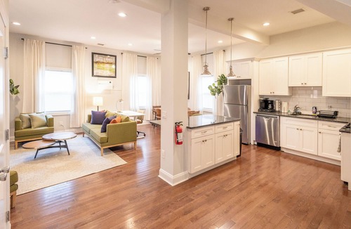 Bloomfield Apartment | Accessible 3BR/2BA, Bonus Office, Private Yard, PetsOK, Parking, Laundry In-Unit