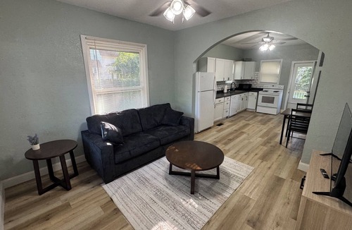 Creston House | Adair Hideaway : Quiet Neighborhood - Fenced Yard