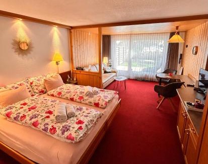 Adelboden Apartment | Adelhome Studio mit Gartensitzplatz