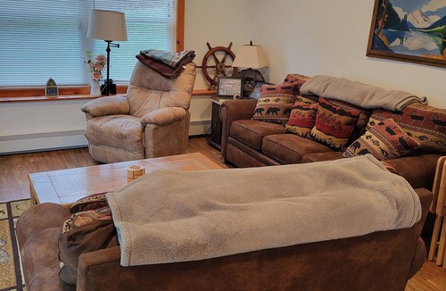 Ellenburg Center Apartment | Adirondack Hideout, lakefront location and sandy shoreline