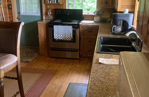 Ellenburg Depot Cabin | Adirondack log cabin on Chazy Lake NY