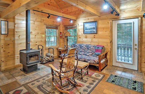 Glenfield Cabin | Adirondack Riverfront Log Cabin/ Amazing Rapids/ Natural Soaking Pools