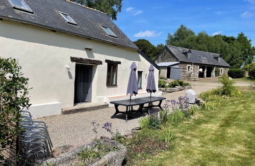 Saint-Nicolas-du-Pelem House | Adjoining houses with heated pool, sleeps 15
