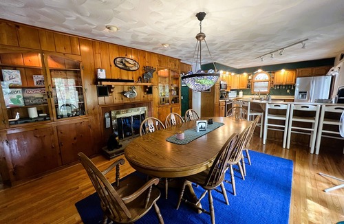 Town of Webb House | ADK Channel House - Spacious, waterfront home. Huge boathouse with top sun deck