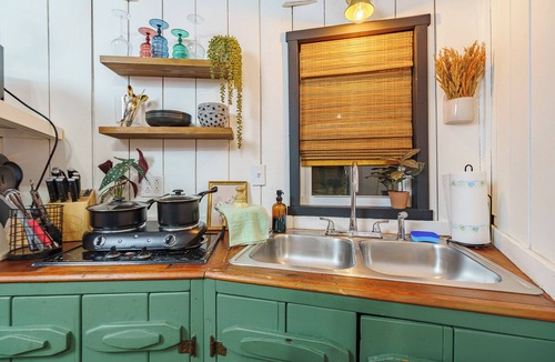 Wildwood Cottage | Adventurer Yurt - Landing Zone, Studio. Full Bathroom. Kitchenette. Updated.