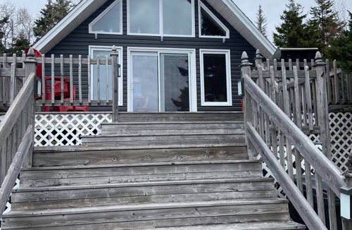 Alma Ski Chalet | AFrame on the hill over looking The Bay of Fundy