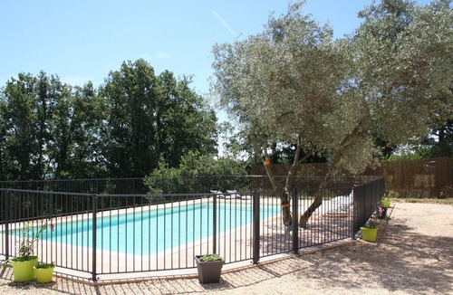 Saint-Julien-de-Peyrolas Villa | Air-conditioned villa for 9 people (+2 babies) with private heated pool 11X5m