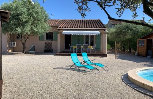 Vallon-Pont-d'Arc Villa | Air-conditioned villa with private swimming pool and pétanque court.