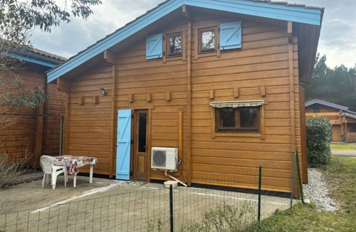 Bias Ski Chalet | Air-conditioned chalet 4/6 5km beach Mimizan in the Landes forest