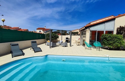 Argeles-sur-Mer Villa | Air-conditioned house with pool, parking, and WIFI - 6 pers.