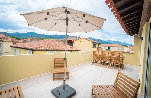 Argeles-sur-Mer Apartment | Air-conditioned duplex with rooftop terrace - Cœur d'Argelès-sur-Mer