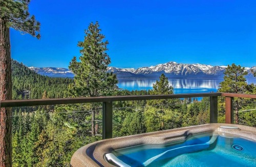 Zephyr Cove House | Air Conditioned Luxury - Epic Heavenly & Lake Tahoe Views + Hot Tub + Peloton