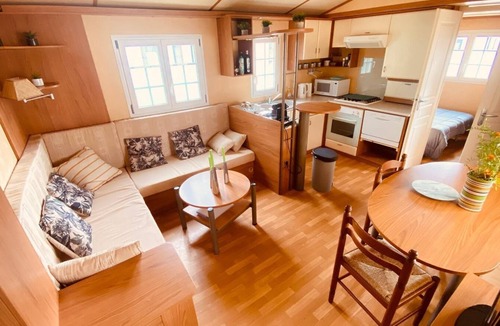 Herm House | Air-conditioned mobile home - Swimming pool - 2 terraces - 20 min Landes beaches