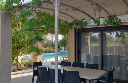 Fontareches House | Air-conditioned vacation villa, 8p, swimming pool - Occitanie Uzès -22a private plot.