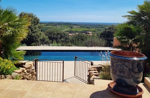 Faugeres Villa | Air-conditioned villa with pool and view of the Faugères vineyards - 4 bedrooms 4 bathrooms