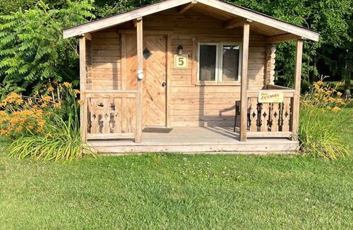 Helmsburg Cabin | "Akeman" Camping Cabin #5 | Pet Friendly