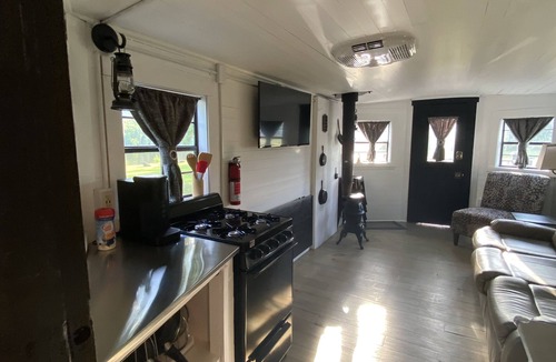 Minden Cabin | All aboard! Riverfront FJ&G Caboose