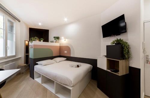 La Guillotiere Apartment | All in Lyon | Studio confortable | métro Garibaldi