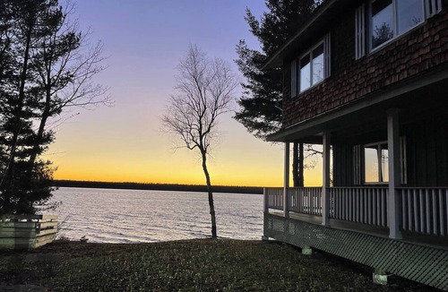 Sinclair House | All-Season Lakefront Home - Direct Trail Access - Sleeps 10 - Cross Lake, Maine