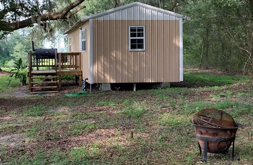 Live Oak Cabin | Almost Camping for privacy and relaxation