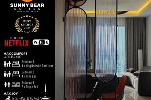 Taman Tunku Majid Apartment | Alor Setar Sunny Bear Suites