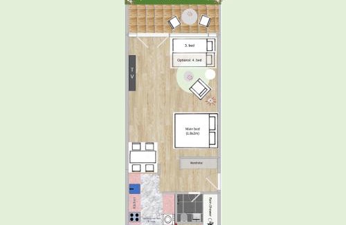 Oerlikon Apartment | Alpine City Studio with AC, garden terrace and much privacy