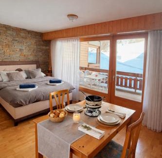 Busserach Apartment | Alpstay - Résidences des Bains d'Ovronnaz - Studio NORD S108