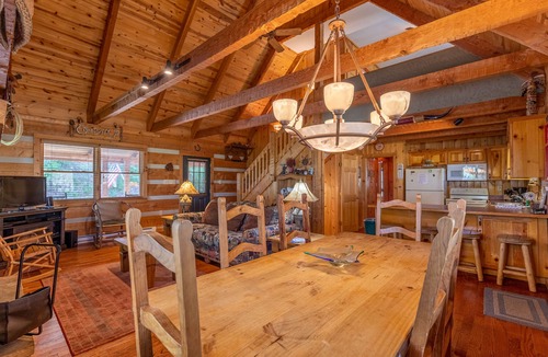 Seven Devils Cabin | Altitude Adjustment - Seven Devils cabin with Hot Tub, Pet Friendly, Fireplace