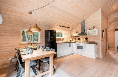 Hojslev House | "Aman" - 700m to the fjord by Interhome