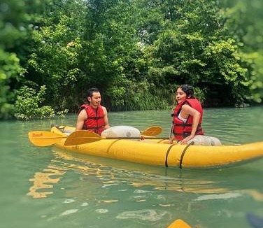 Prairie Lea House | Amazing Glamping Destination for Friends and Family: Comfortable Safari Tent on the San Marcos River near Kingsbury, Texas