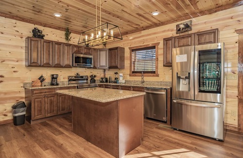 Caton Cabin | Amazing Grace: INDOOR POOL! Mtn View! Theater Room, Game Room, Hot Tub, Wi-Fi
